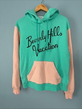 WILDFOX Beverly Hills Vacation Hoodie Sweatshirt in Mint Chip